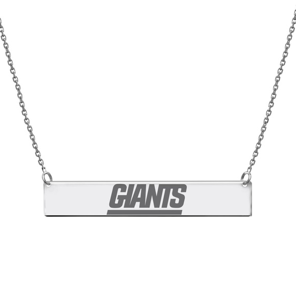 Silver MLB San Francisco GIANTS Bar Sport Necklace
